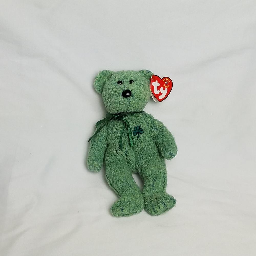 SHAMROCK the Bear (2000) Ty Beanie Baby